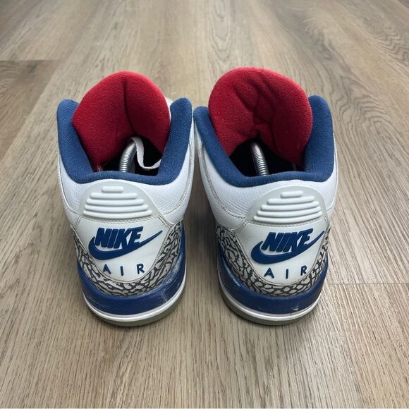 Jordan 3 OG True Blue 2016 men’s size 11.5 white basketball swoosh - Picture 4 of 12